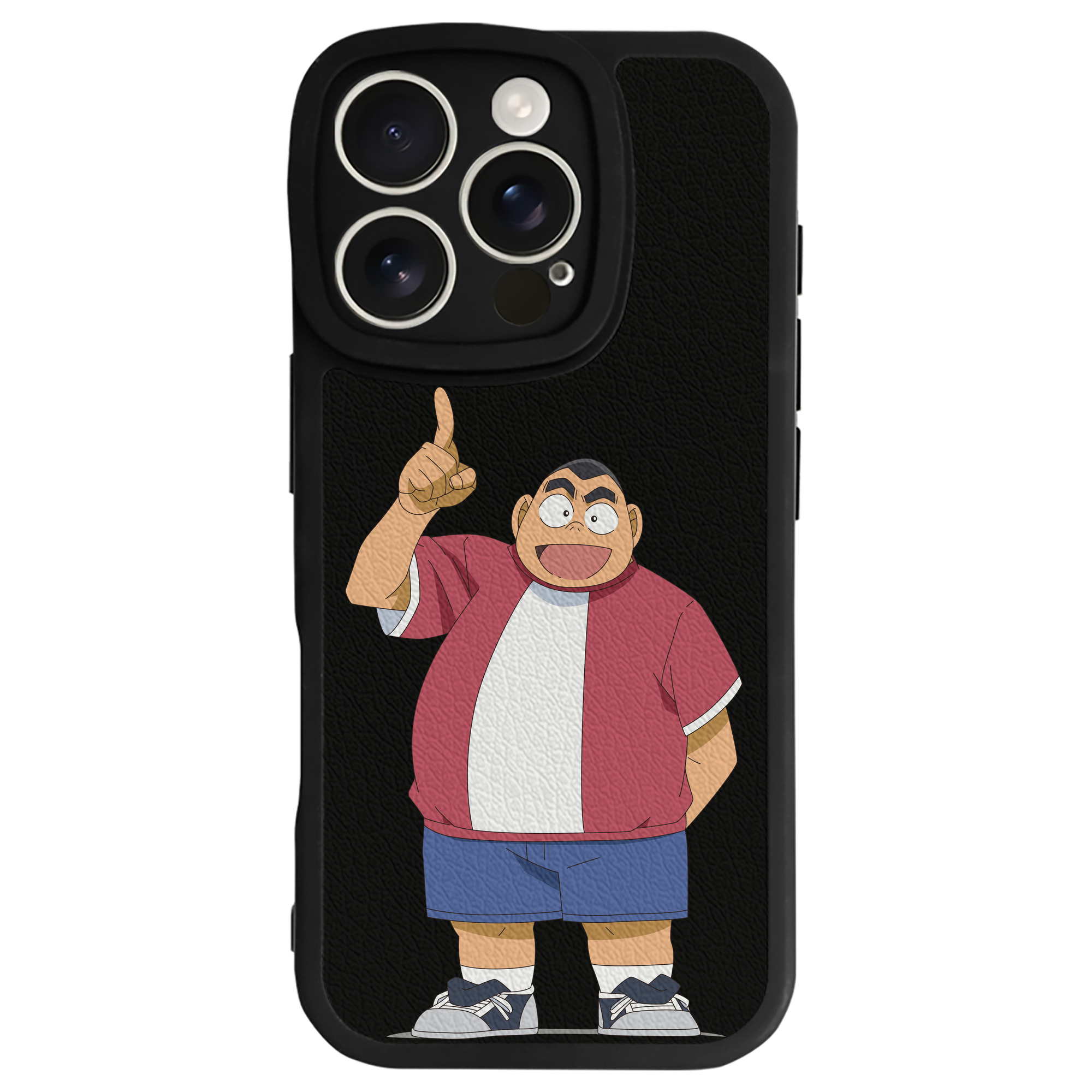 （画像用） 名探偵コナン 小嶋 元太 こじま げんた Detective Conan Kojima Genta 【iPhone 16シリーズ対応】シリコンスマホケース（レザー調） 材質：シリコン